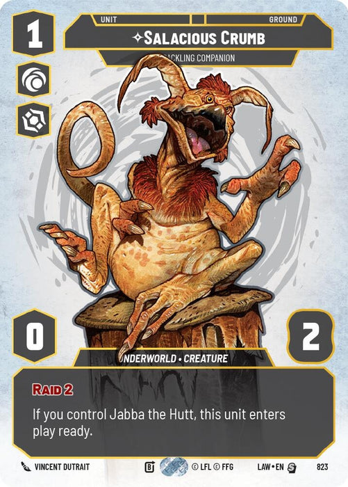 Image for Salacious Crumb - Cackling Companion (Prestige) (823) [A Lawless Time] - Star Wars: Unlimited