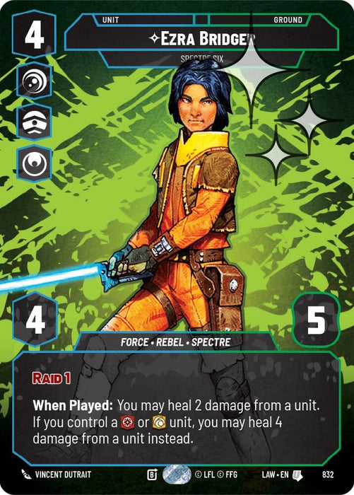 Image for Ezra Bridger - Spectre Six (Prestige Foil) (832) [A Lawless Time] - Star Wars: Unlimited