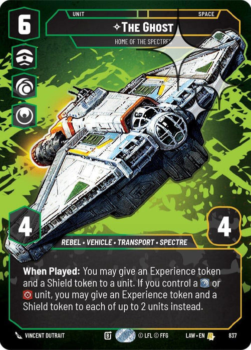 Image for The Ghost - Home of the Spectres (Prestige Foil) (837) [A Lawless Time] - Star Wars: Unlimited