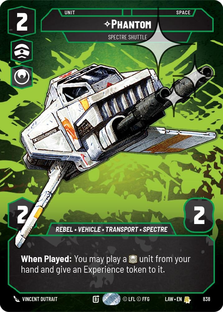Image for Phantom - Spectre Shuttle (Prestige Foil) (838) [A Lawless Time] - Star Wars: Unlimited