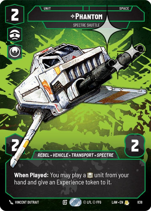 Image for Phantom - Spectre Shuttle (Prestige Foil) (838) [A Lawless Time] - Star Wars: Unlimited