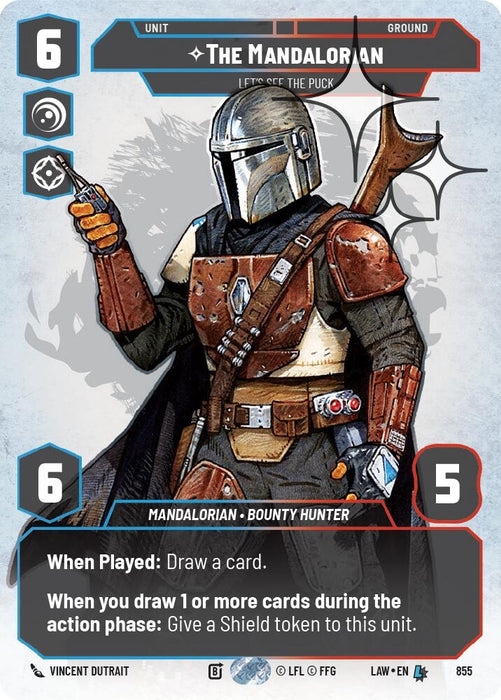Image for The Mandalorian - Let's See The Puck (Prestige Foil) (855) [A Lawless Time] - Star Wars: Unlimited