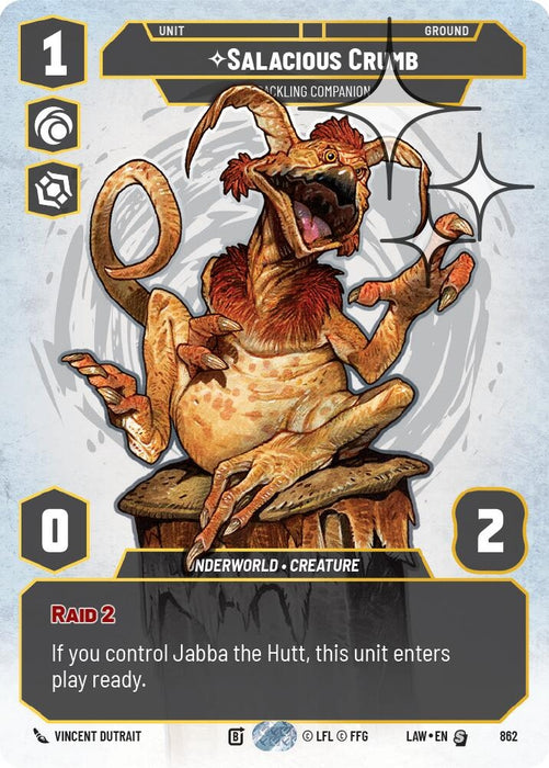 Image for Salacious Crumb - Cackling Companion (Prestige Foil) (862) [A Lawless Time] - Star Wars: Unlimited