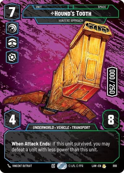 Image for Hound's Tooth - Hunters' Approach (Serialized) (866) [A Lawless Time] - Star Wars: Unlimited