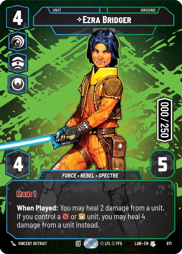 Image for Ezra Bridger - Spectre Six (Serialized) (871) [A Lawless Time] - Star Wars: Unlimited