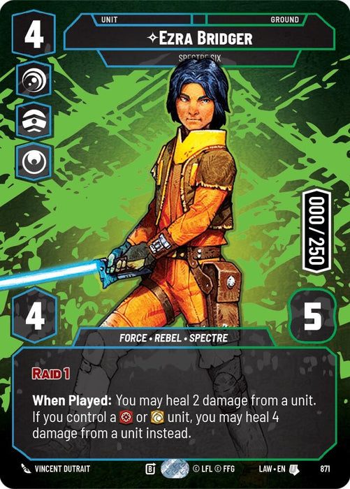 Image for Ezra Bridger - Spectre Six (Serialized) (871) [A Lawless Time] - Star Wars: Unlimited