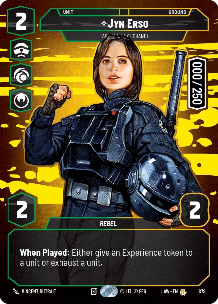 Image for Jyn Erso - Take the Next Chance (Serialized) (878) [A Lawless Time] - Star Wars: Unlimited