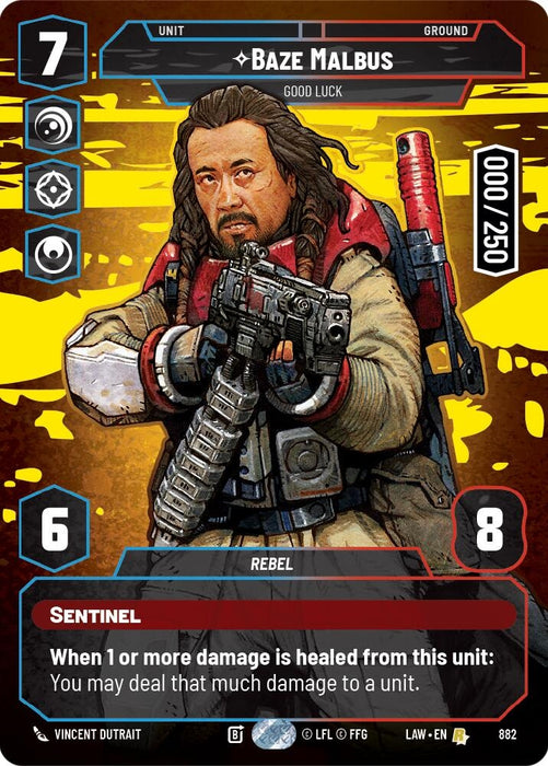 Image for Baze Malbus - Good Luck (Serialized) (882) [A Lawless Time] - Star Wars: Unlimited