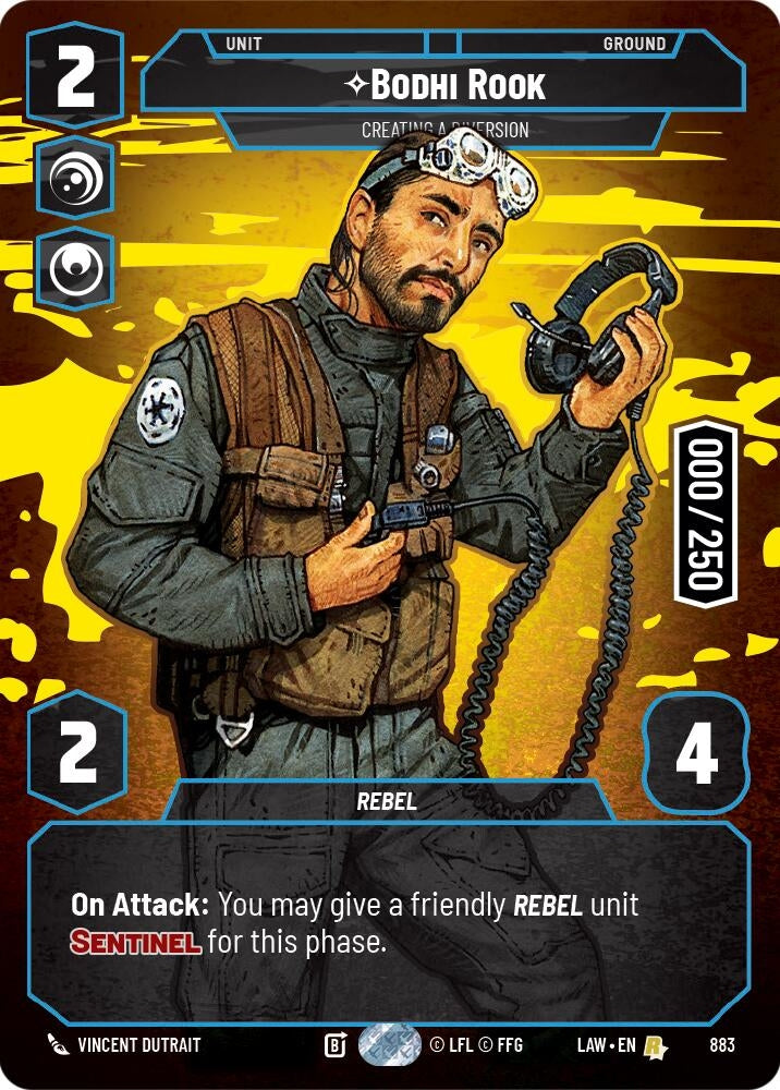 Image for Bodhi Rook - Creating a Diversion (Serialized) (883) [A Lawless Time] - Star Wars: Unlimited