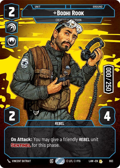 Image for Bodhi Rook - Creating a Diversion (Serialized) (883) [A Lawless Time] - Star Wars: Unlimited