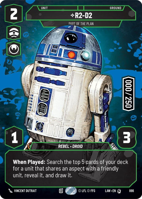 Image for R2-D2 - Part of the Plan (Serialized) (886) [A Lawless Time] - Star Wars: Unlimited