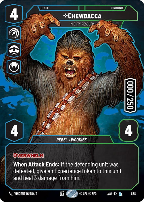 Image for Chewbacca - Mighty Rescuer (Serialized) (888) [A Lawless Time] - Star Wars: Unlimited