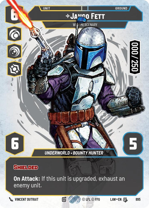 Image for Jango Fett - Wily Mercenary (Serialized) (895) [A Lawless Time] - Star Wars: Unlimited