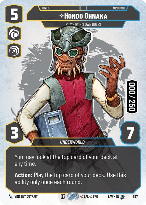 Image for Hondo Ohnaka - Plays By His Own Rules (Serialized) (897) [A Lawless Time] - Star Wars: Unlimited