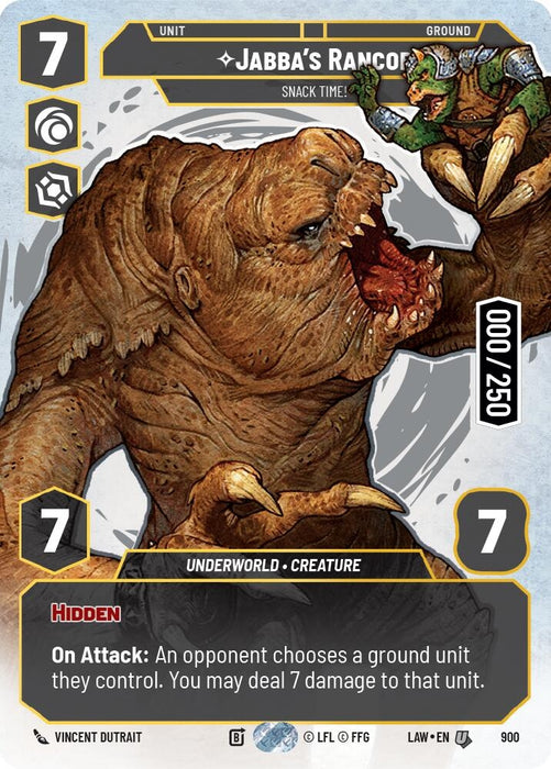 Image for Jabba's Rancor - Snack Time! (Serialized) (900) [A Lawless Time] - Star Wars: Unlimited