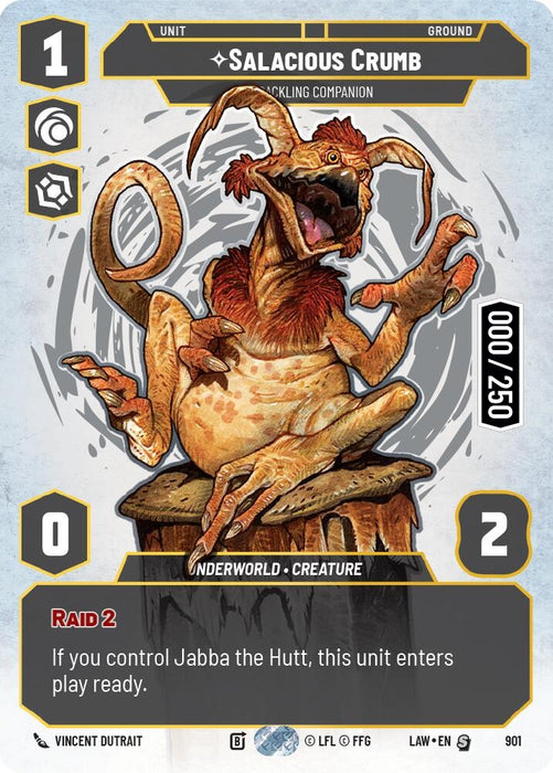 Image for Salacious Crumb - Cackling Companion (Serialized) (901) [A Lawless Time] - Star Wars: Unlimited