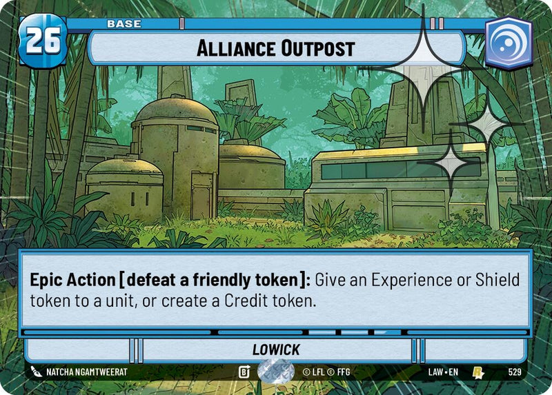 Image for Alliance Outpost (Hyperspace Foil) (529) [A Lawless Time] - Star Wars: Unlimited