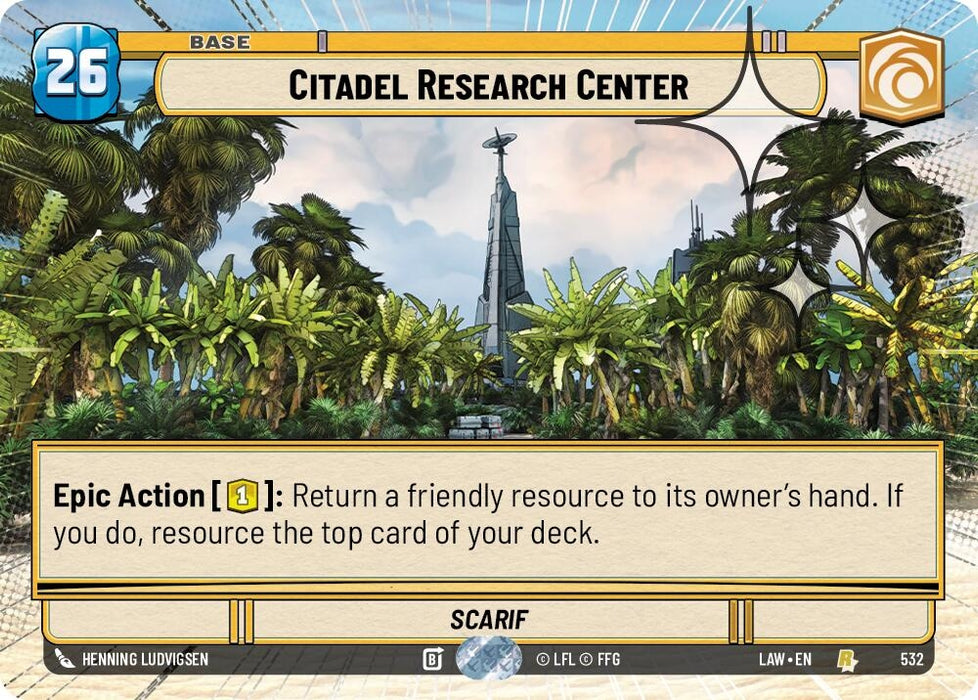 Image for Citadel Research Center (Hyperspace Foil) (532) [A Lawless Time] - Star Wars: Unlimited