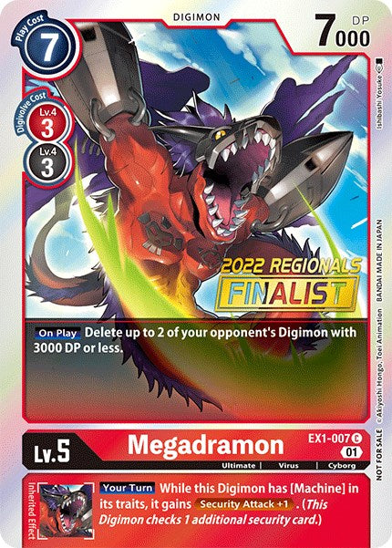 Megadramon (2022 Championship Online Regional) [Online Finalist] (EX1-007 C) [Classic Collection]