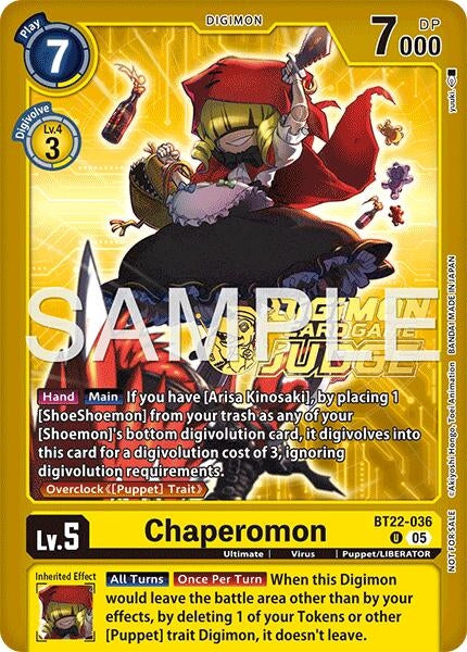 Chaperomon (Judge Pack 9) (BT22-036 U) [Cyber Eden]