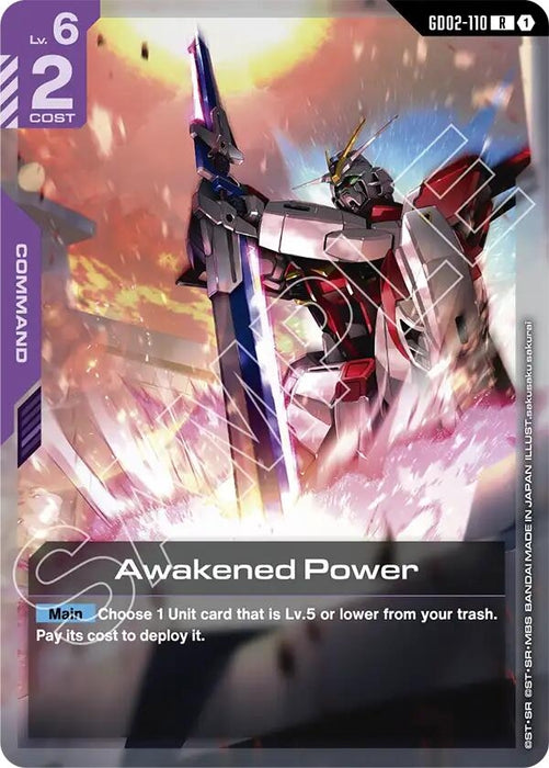 Image for Awakened Power (GD02-110) [Starter Deck 09: Destiny Ignition] - Gundam Card Game