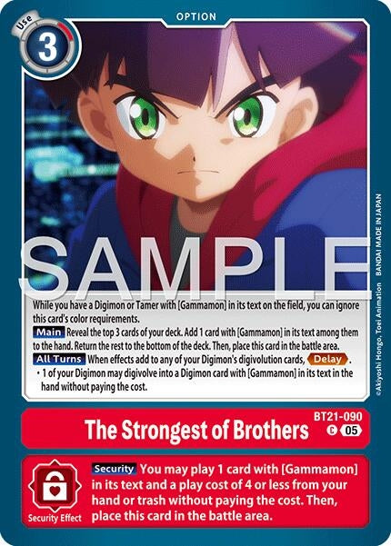 Image for The Strongest of Brothers (Reprint) (BT21-090 C) [Advanced Booster Digimon Generation] - Digimon Card Game