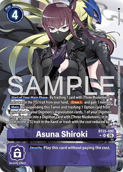 Image for Asuna Shiroki (Alternate Art) (BT25-092 SR) [Dual Revolution] - Digimon Card Game