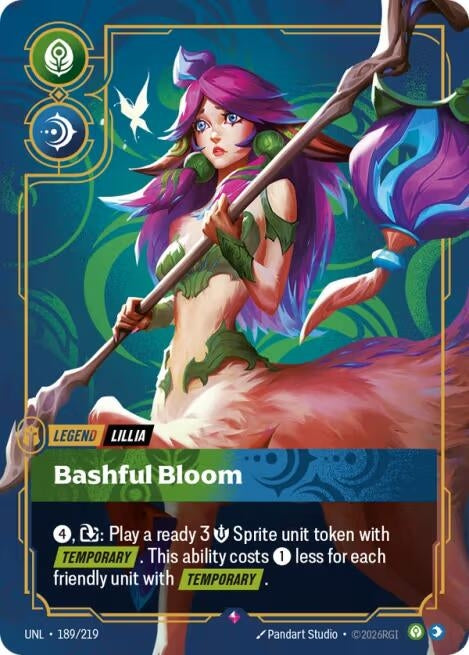 Image for Lillia - Bashful Bloom (189/219) [Unleashed] - Riftbound: League of Legends Trading Card Game