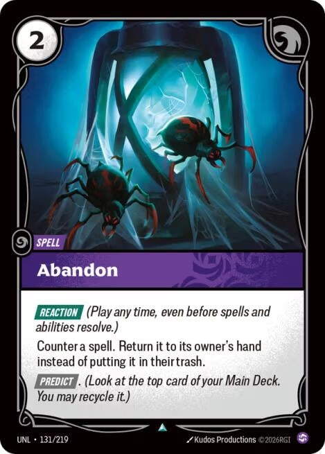 Image for Abandon (131/219) [Unleashed] - Riftbound: League of Legends Trading Card Game