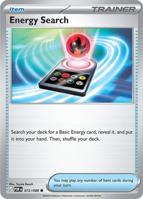 Image for Energy Search (072/088) [ME03: Perfect Order] - Pokemon