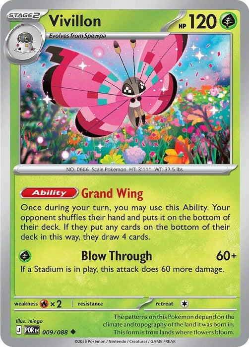 Image for Vivillon (009/088) [ME03: Perfect Order] - Pokemon