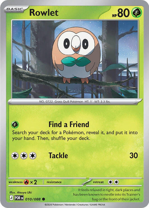 Image for Rowlet (010/088) [ME03: Perfect Order] - Pokemon
