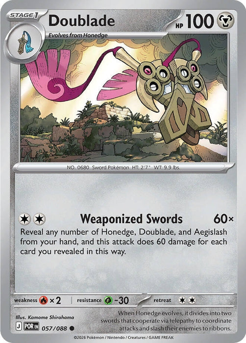 Image for Doublade (057/088) [ME03: Perfect Order] - Pokemon