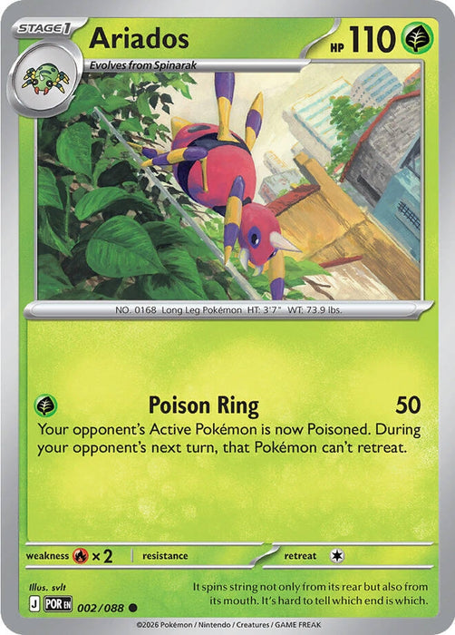 Image for Ariados (002/088) [ME03: Perfect Order] - Pokemon