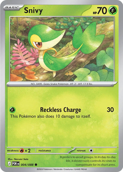 Image for Snivy (004/088) [ME03: Perfect Order] - Pokemon