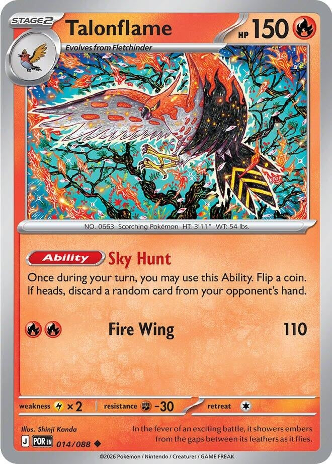Image for Talonflame (014/088) [ME03: Perfect Order] - Pokemon