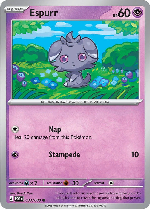 Image for Espurr (033/088) [ME03: Perfect Order] - Pokemon