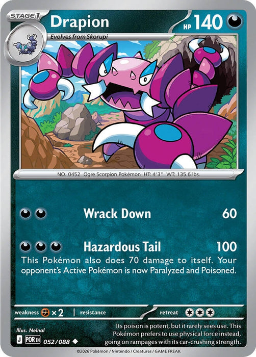 Image for Drapion (052/088) [ME03: Perfect Order] - Pokemon