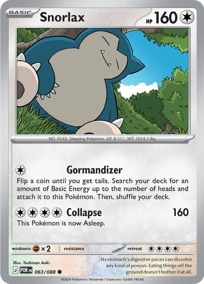 Image for Snorlax (063/088) [ME03: Perfect Order] - Pokemon