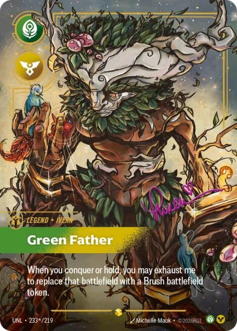 Image for Ivern - Green Father (Signature) (233*/219) [Unleashed] - Riftbound: League of Legends Trading Card Game