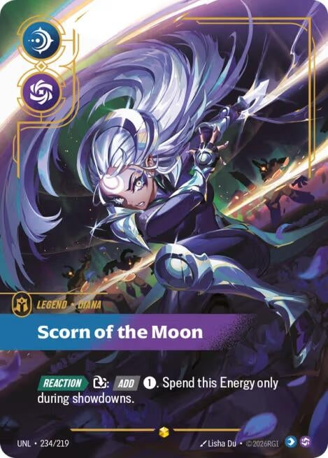 Image for Diana - Scorn of the Moon (Overnumbered) (234/219) [Unleashed] - Riftbound: League of Legends Trading Card Game