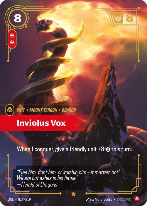 Image for Inviolus Vox (027/219) [Unleashed] - Riftbound: League of Legends Trading Card Game