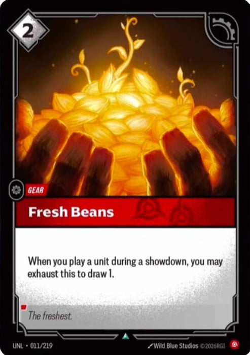 Image for Fresh Beans (011/219) [Unleashed] - Riftbound: League of Legends Trading Card Game