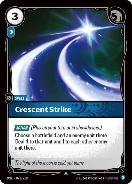 Image for Crescent Strike (072/219) [Unleashed] - Riftbound: League of Legends Trading Card Game