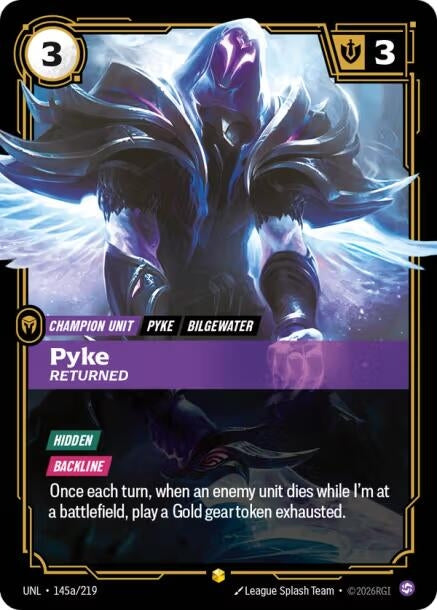 Image for Pyke - Returned (Alternate Art) (145a/219) [Unleashed] - Riftbound: League of Legends Trading Card Game