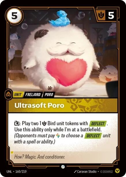 Image for Ultrasoft Poro (160/219) [Unleashed] - Riftbound: League of Legends Trading Card Game