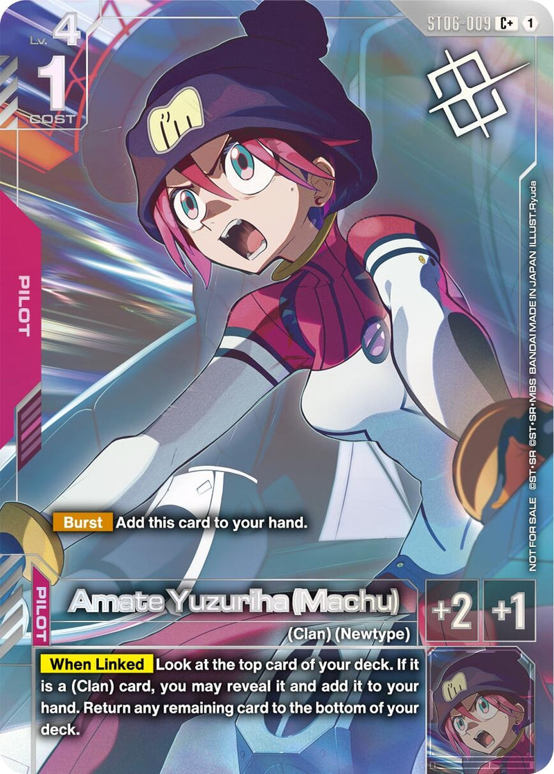 Image for Amate Yuzuriha (Machu) (World Championship Regionals 26-27 Season 1) (Finalist) (ST06-009) [Gundam Promotional Cards] {GCG-PR} - Gundam Card Game