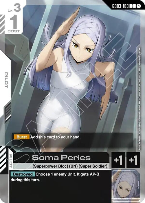 Image for Soma Peries (WCS26-27 Participation Pack Vol.1) (GD03-100) [Gundam Promotional Cards] - Gundam Card Game