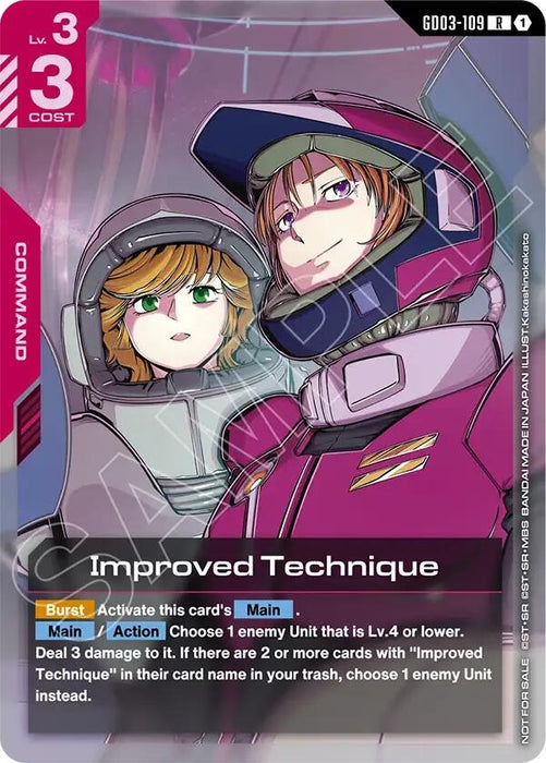 Image for Improved Technique (WCS26-27 Participation Pack Vol.1) (GD03-109) [Gundam Promotional Cards] - Gundam Card Game