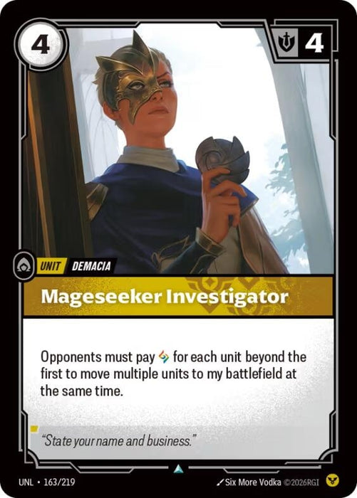 Image for Mageseeker Investigator (163/219) [Unleashed] - Riftbound: League of Legends Trading Card Game
